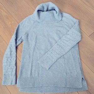 Calvin Klein Womens Size XS Light Blue Knit Turtleneck Sweater